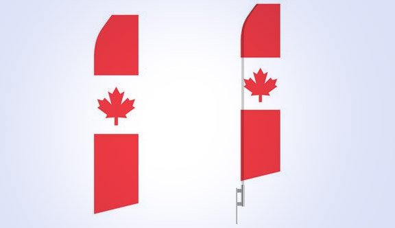 Canadian Stock Flag - 16ft