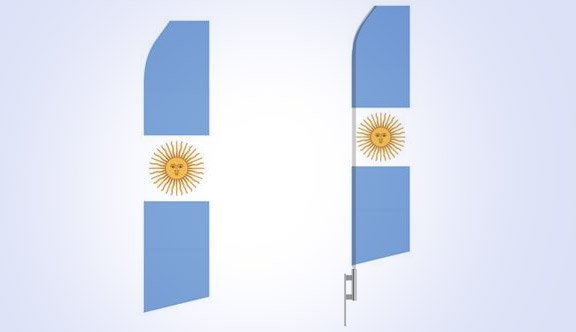 Argentina Flag Stock Flag - 16ft