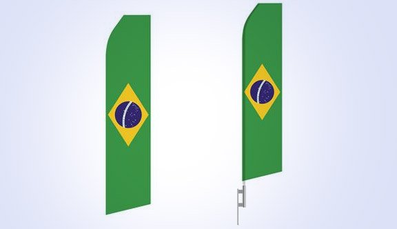 Brazilian Flag Stock Flag - 16ft