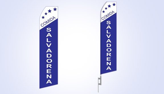 Comida Salvadorena Stock Flag - 16ft