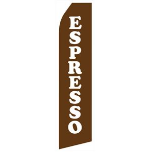 Espresso Stock Flag - 16ft