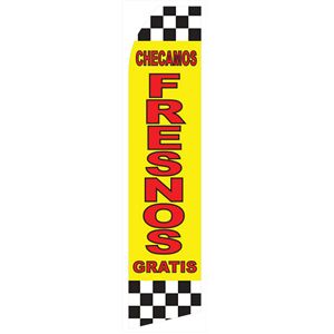 Checamos Fresnos Gratis Stock Flag - 16ft