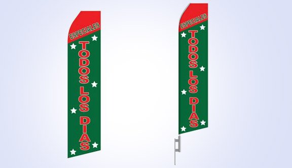 Especiales Todos Los Dias Stock Flag - 16ft