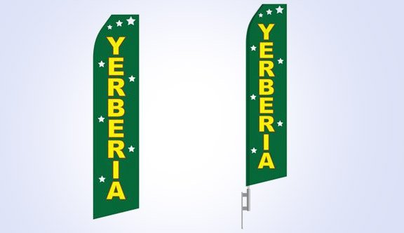 Yerberia Stock Flag - 16ft