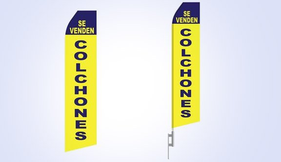 Se Venden Colchones Stock Flag - 16ft