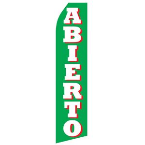 Abierto Stock Flag - 16ft