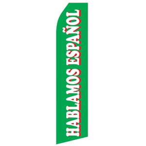 Hablamos Espanol Stock Flag - 16ft