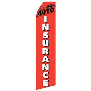 Auto Insurance Stock Flag - 16ft.