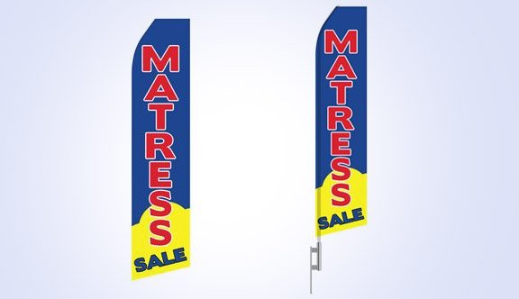 Mattress Sale Stock Flag - 16ft