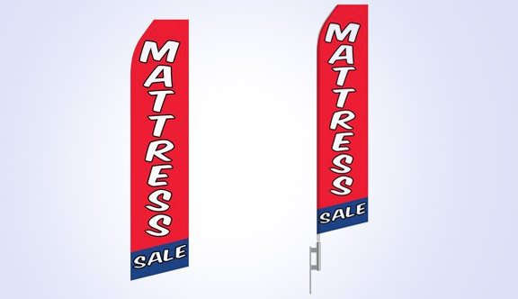 Mattress Sale Stock Flag - 16ft