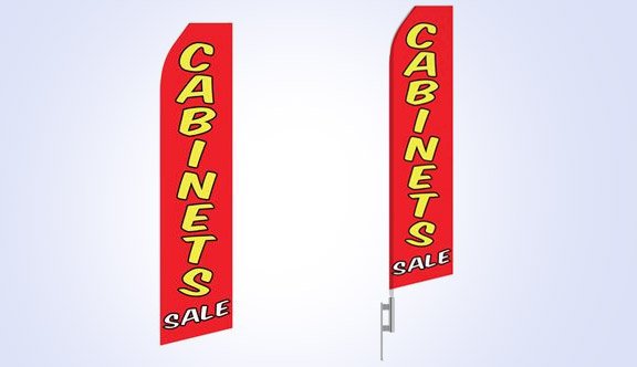 Cabinets Sale Stock Flag - 16ft