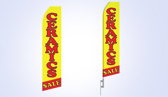 Ceramic Sale Stock Flag - 16ft