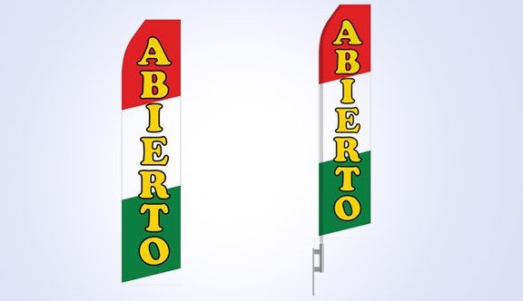 Abierto Stock Flag - 16ft