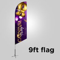 Feather Angled Advertising Flag - 9ft