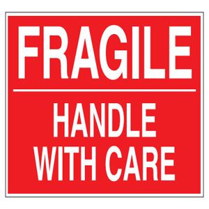 Fragile - Handle with Care - 3x4