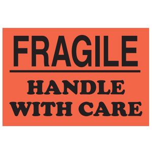 Fragile Handle With Care Labels - 4x6