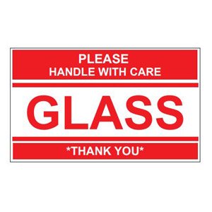 Glass - Please Handle with Care - 3x5