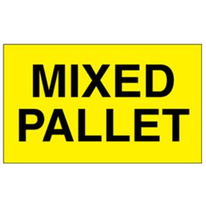 Mixed Pallet Labels - 3x5