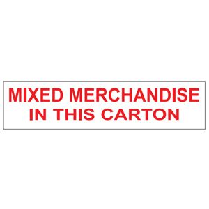 Mixed Merchandise Labels - 1.5x6