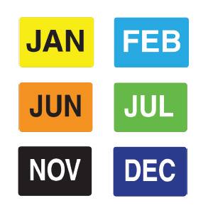 Months of the Year Labels