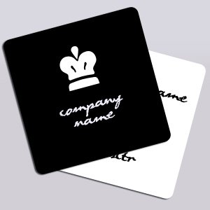 Plastic Square Business Card 3x3 inch 