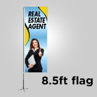 Rectangle Advertising Flag - 8.5 ft