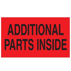 Additional Parts Inside Labels - 3x5