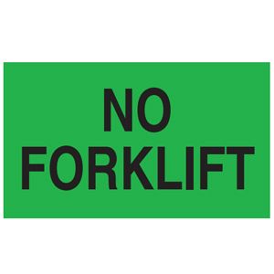 No Forklift Labels - 3x5