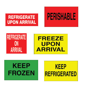 Shipping Temperature Labels
