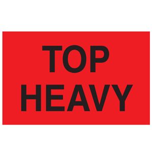 Top Heavy Labels - 3x5