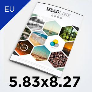 5.83 x 8.27 European A5 Size Booklet (Portrait)