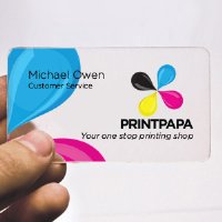 Clear Plastic Business Card 3.5x2 inch