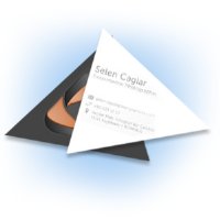 Triangle Shaped Business Card - 3"x3"